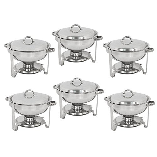 5 Qt Stainless Steel Chafing Dish Set of 2 U414597