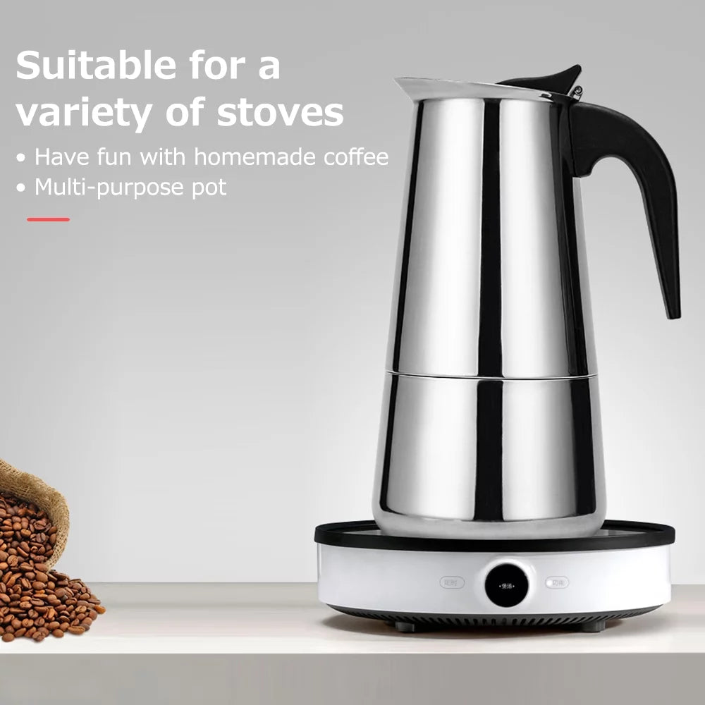 Stainless Steel Portable Electric Coffee Maker A516337