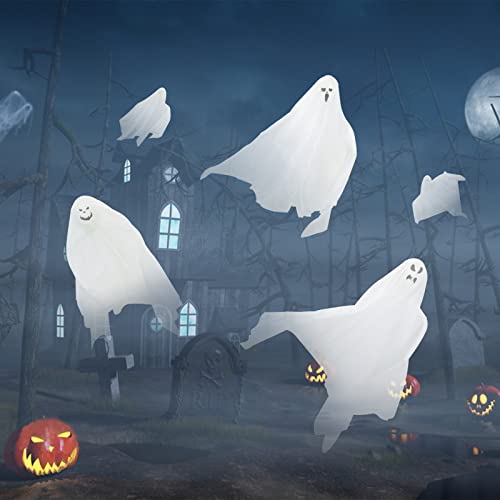 9 Pack Halloween Hanging Ghosts J7661