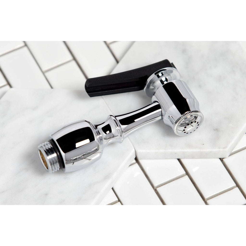 Brushed Nickel Kitchen Faucet with Brass Sprayer U3045