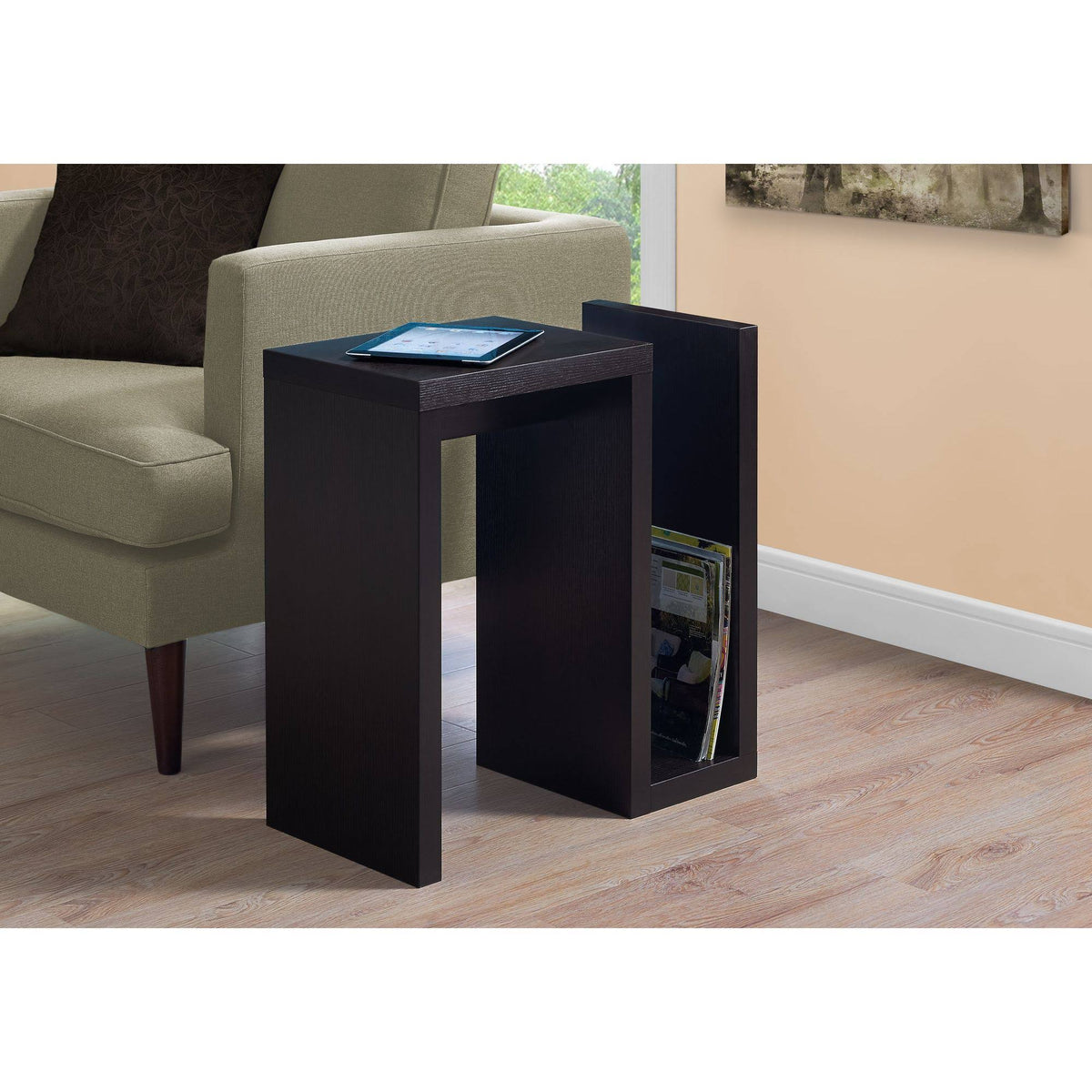 Cappuccino Brown Rectangular Accent Table S4072
