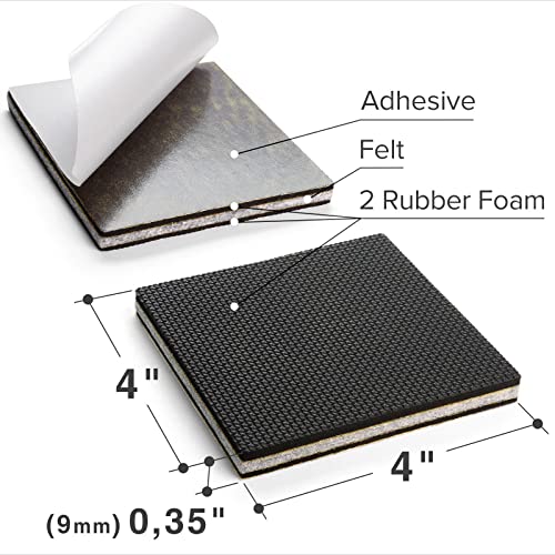 4 PCS Non Slip Self-Adhesive Rubber Furniture Pads Q197384