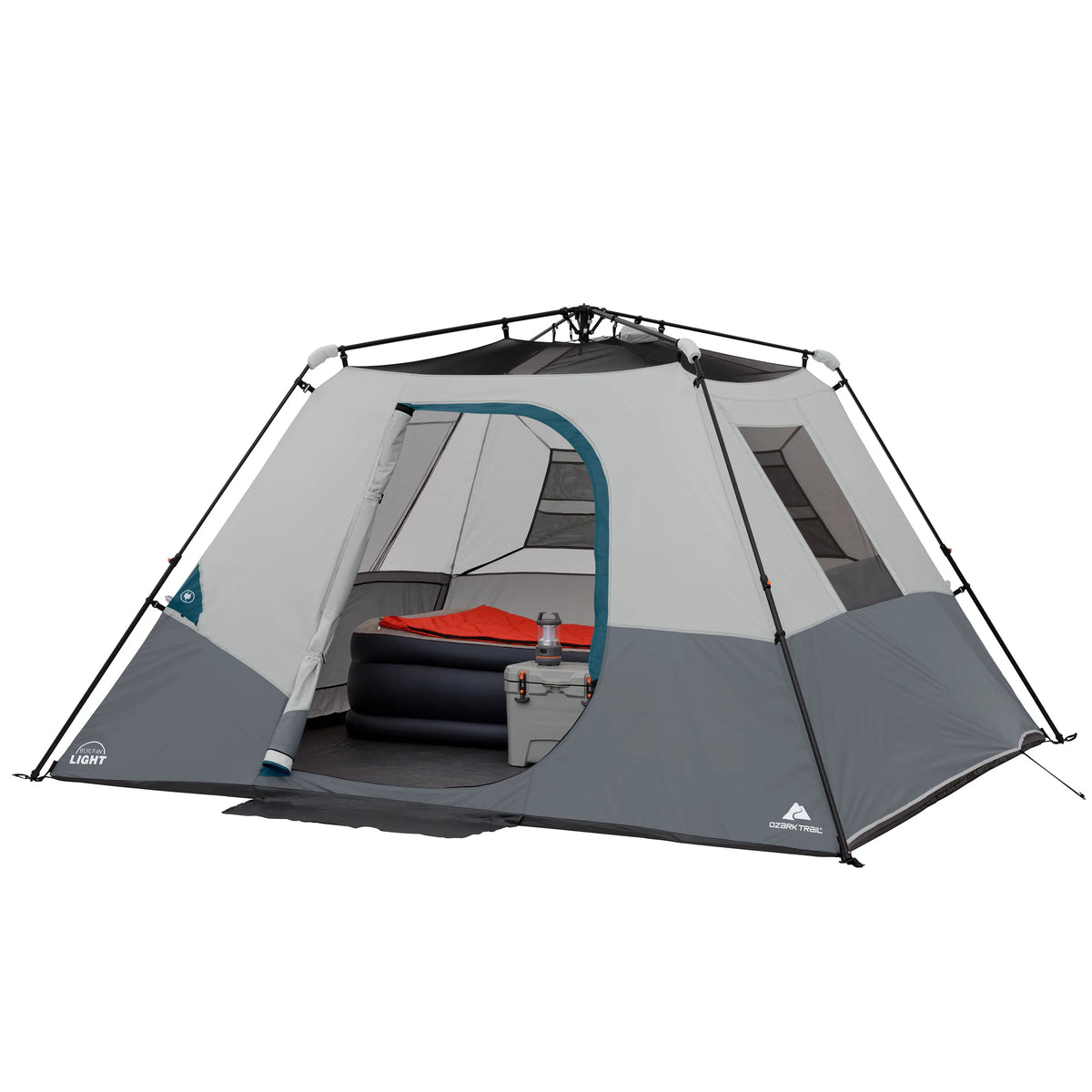6-Person Instant Cabin Tent with LED Light D665