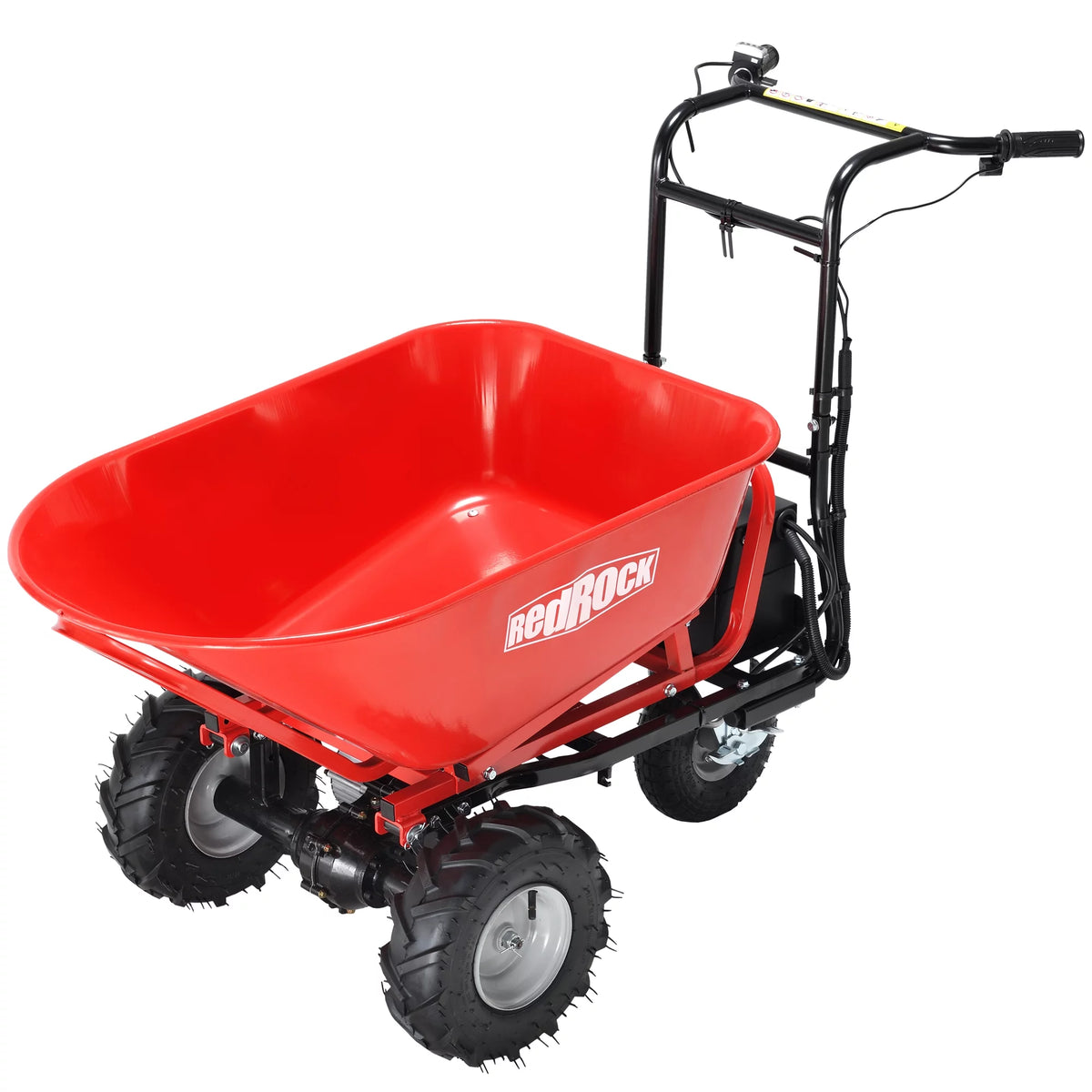 Electric Wheelbarrow Utility Cart 48V28Ah 500W 500lbs Capacity Steel W122