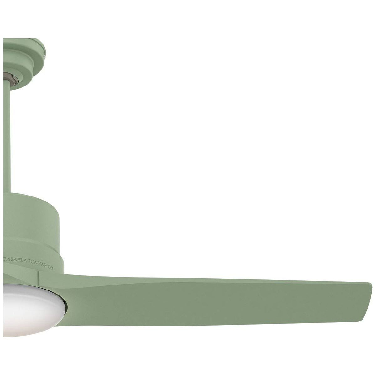 52x22 Piston Ceiling Fan with LED Light Sage Green O6752