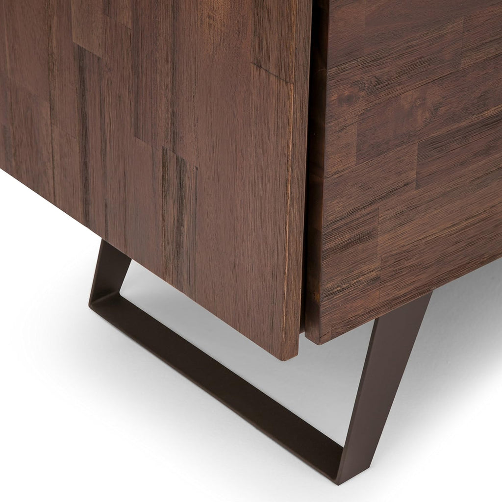 Solid Wood Storage Cabinet with 2 Doors and 4 Adjustable Shelves T505641