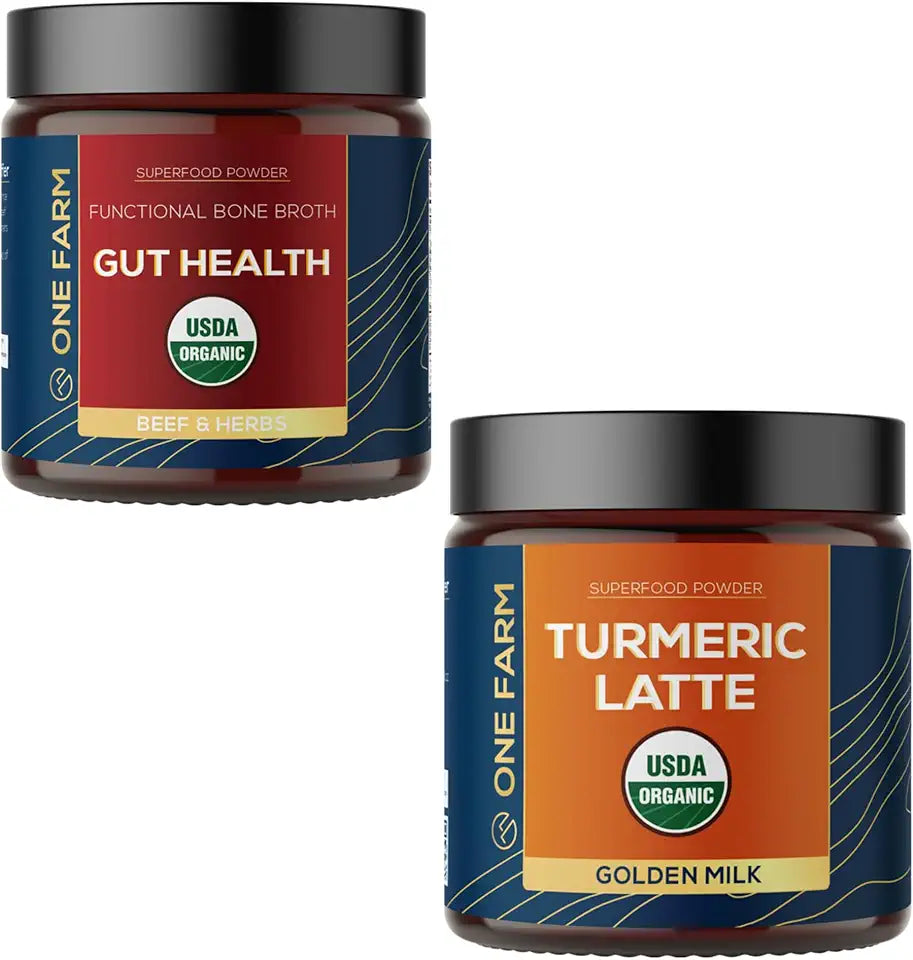 Organic Turmeric & Gut Health Powder Bundle Z598