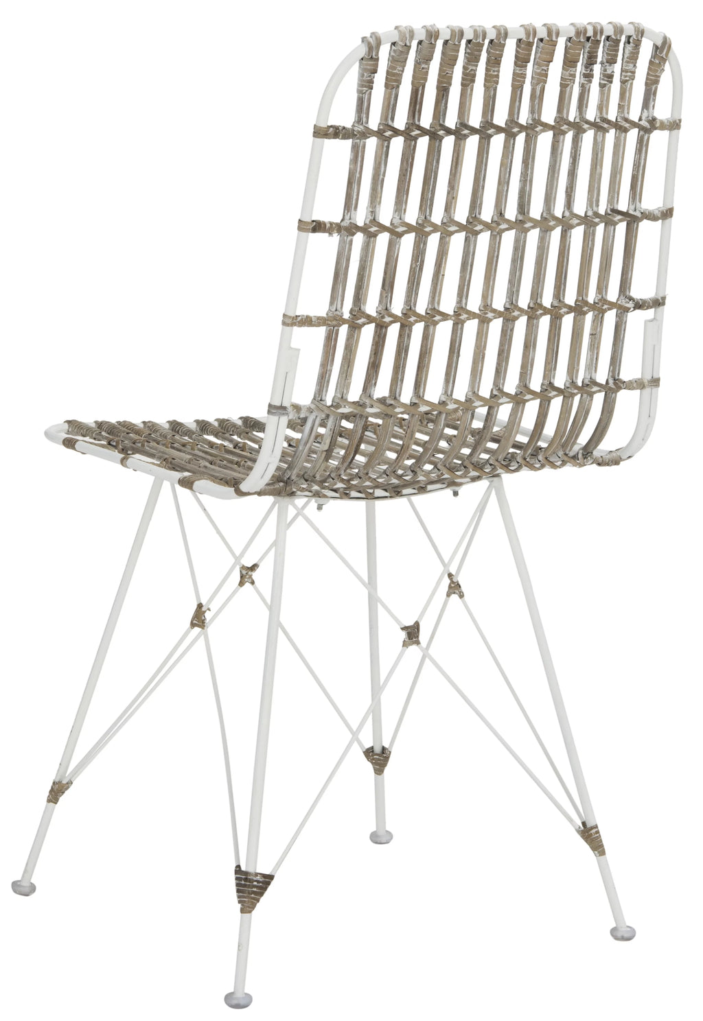 White Wash Wicker Dining Chair Set of 2 G1845
