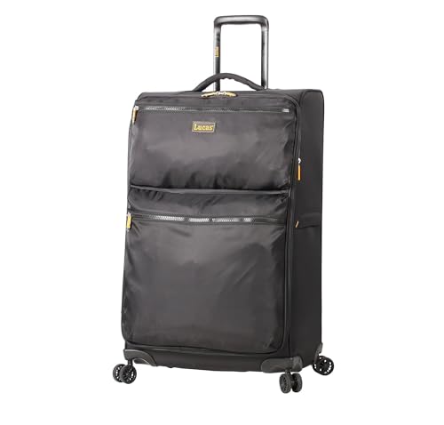 Expandable 24 Inch Softside Spinner Suitcase V400351