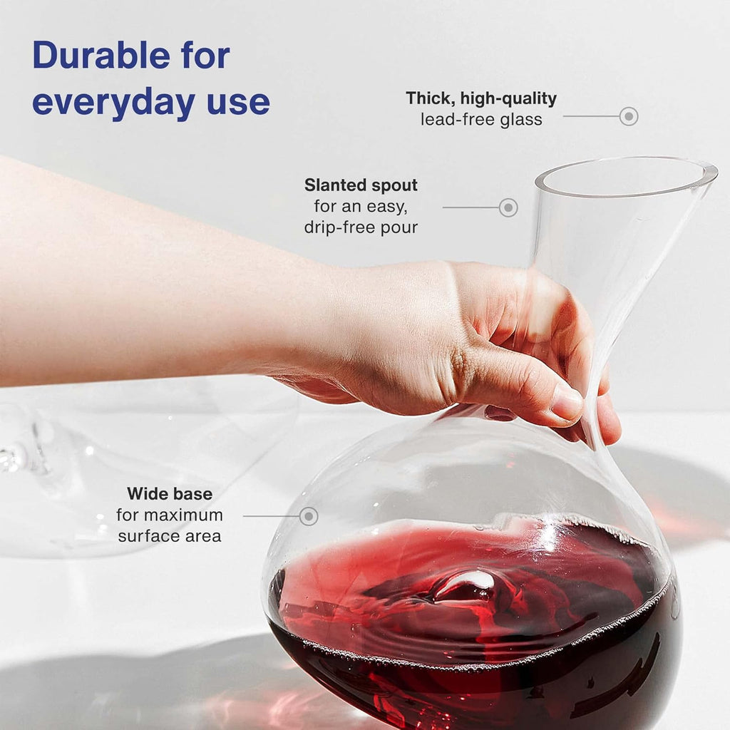 Wine Decanter 44 oz Capacity Pack of 2 B8936