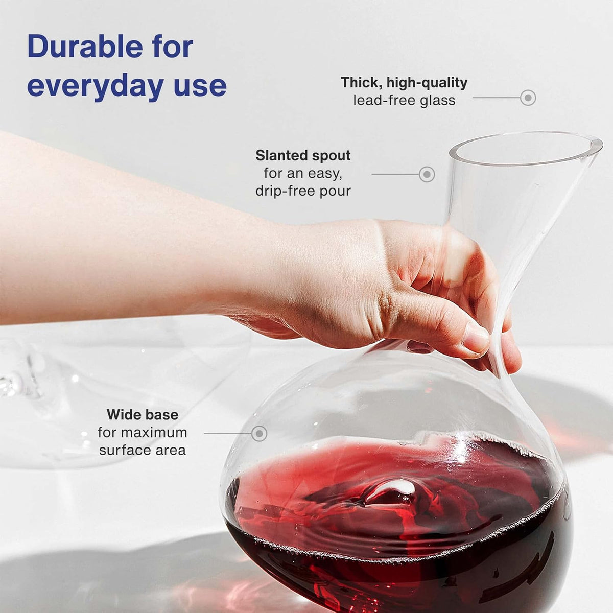 Wine Decanter 44 oz Capacity Pack of 2 B8936