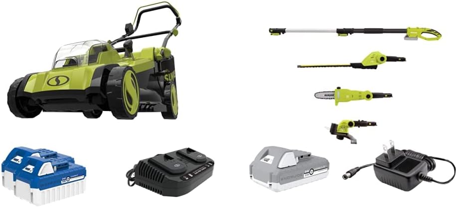 Cordless Mulching Lawn Mower with 11-Gallon Grass Catcher A379681