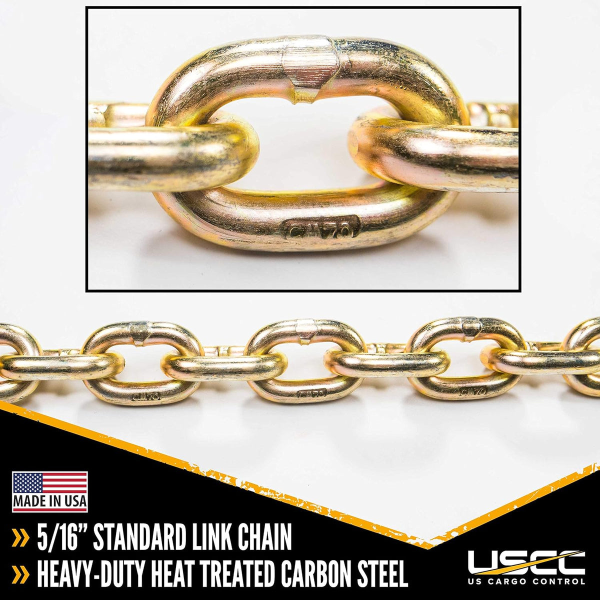 5/16 Inch x 25 Foot Grade 70 Chain Ratchet Binder Q63330