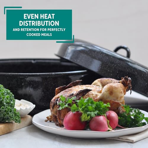 Black Covered Oval Roaster with Lid V643597