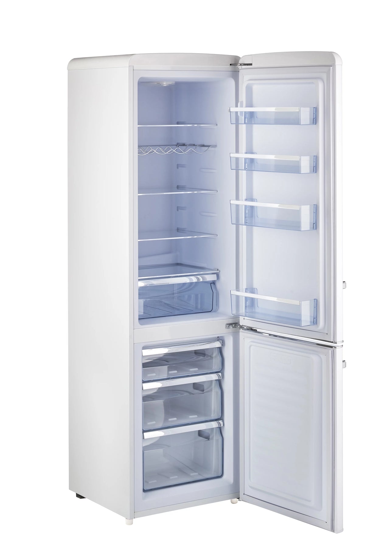 Classic Retro Bottom Freezer Refrigerator J512