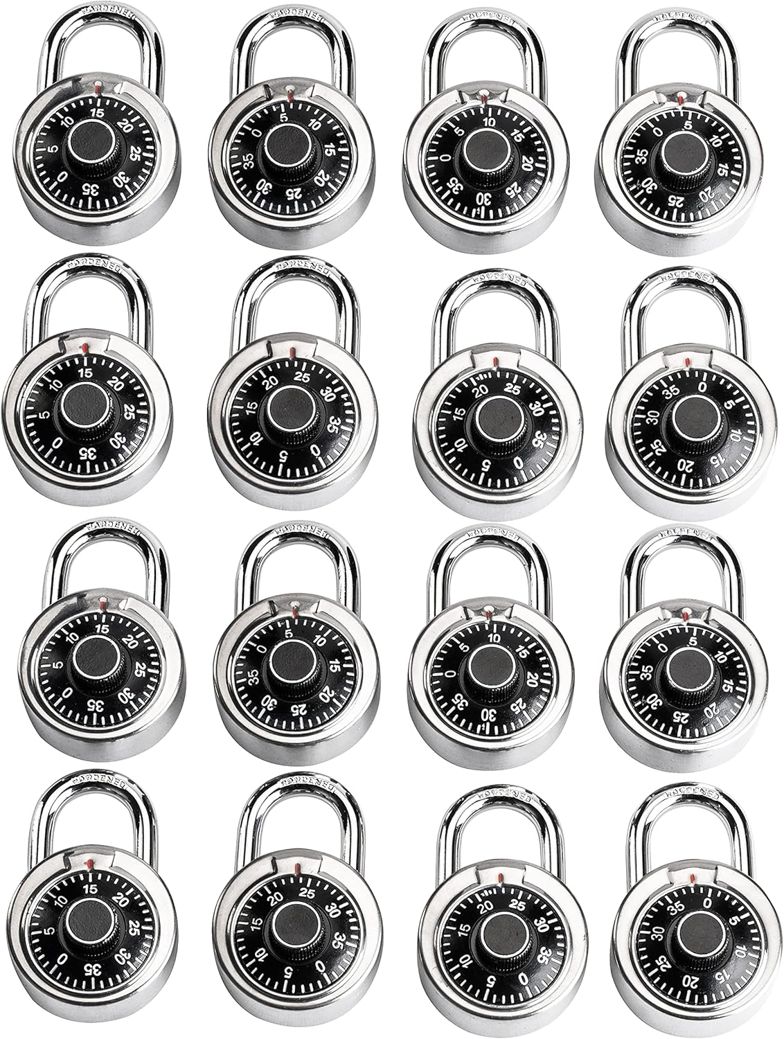 Combination Lock, 2 in. Wide, Pack of 16 Y9413