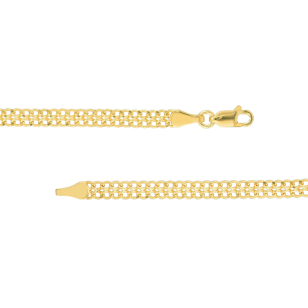 14K Yellow Gold 20" 4.3mm Diamond Cut Chain Necklace Z429669
