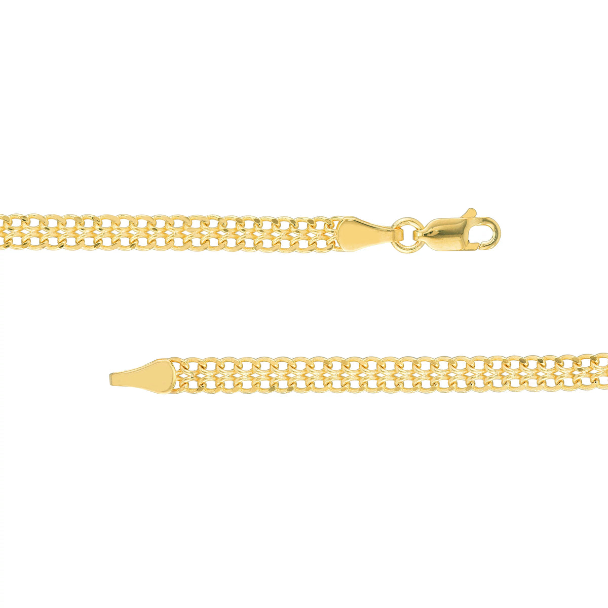 14K Yellow Gold 20" 4.3mm Diamond Cut Chain Necklace Z429669