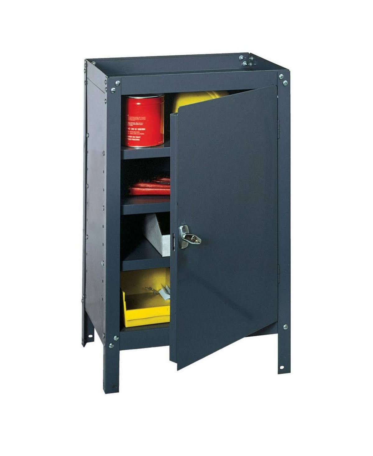 Gray Commercial Storage Cabinet S4842