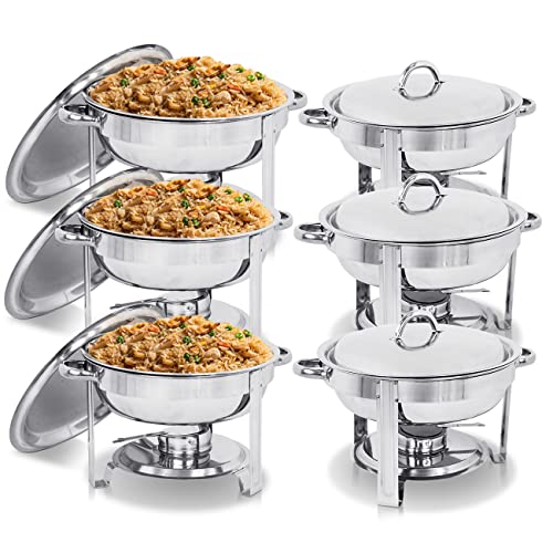 5 Qt Stainless Steel Chafing Dish Set of 2 U414597
