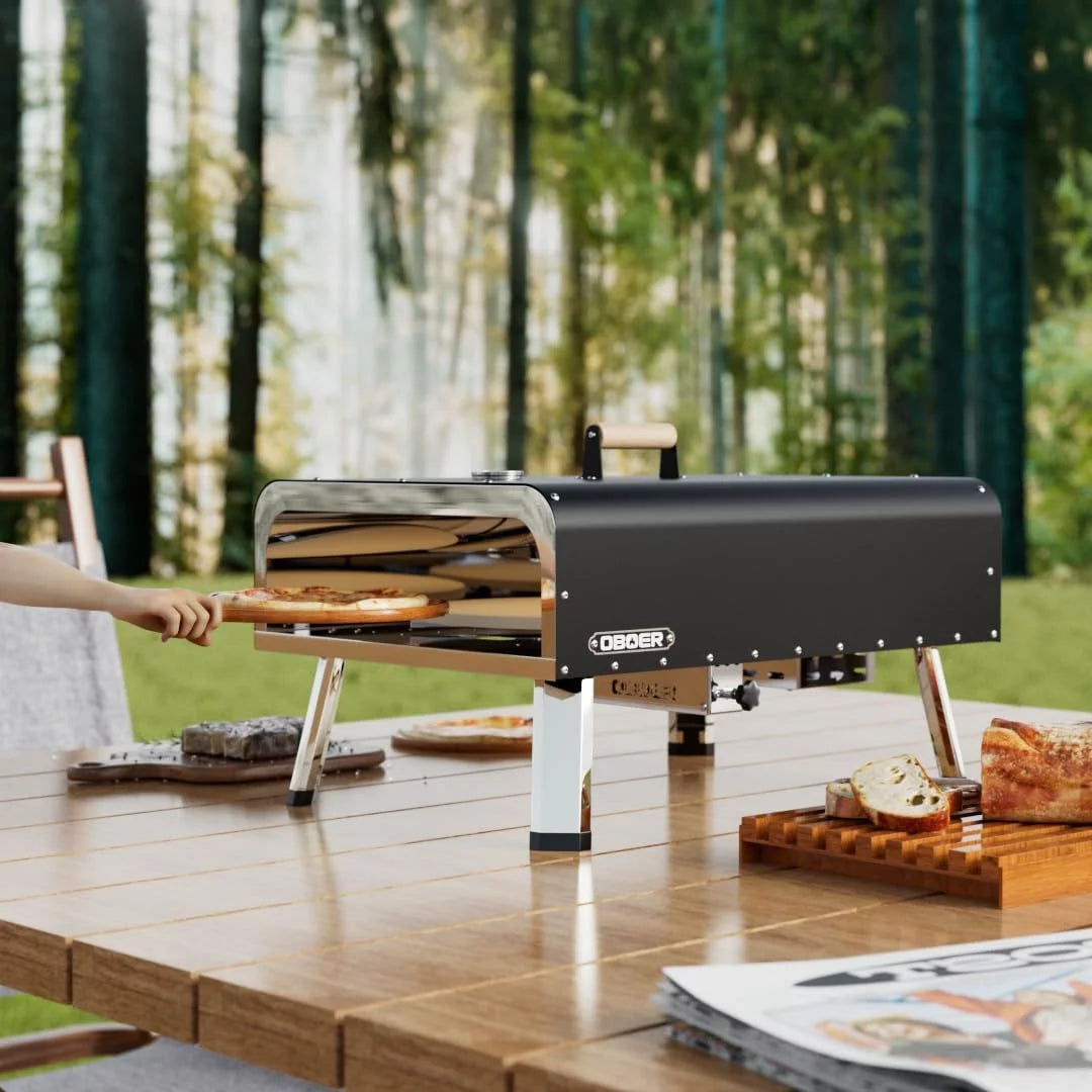 13 Multi-Fuel Rotatable Portable Pizza Oven N21762