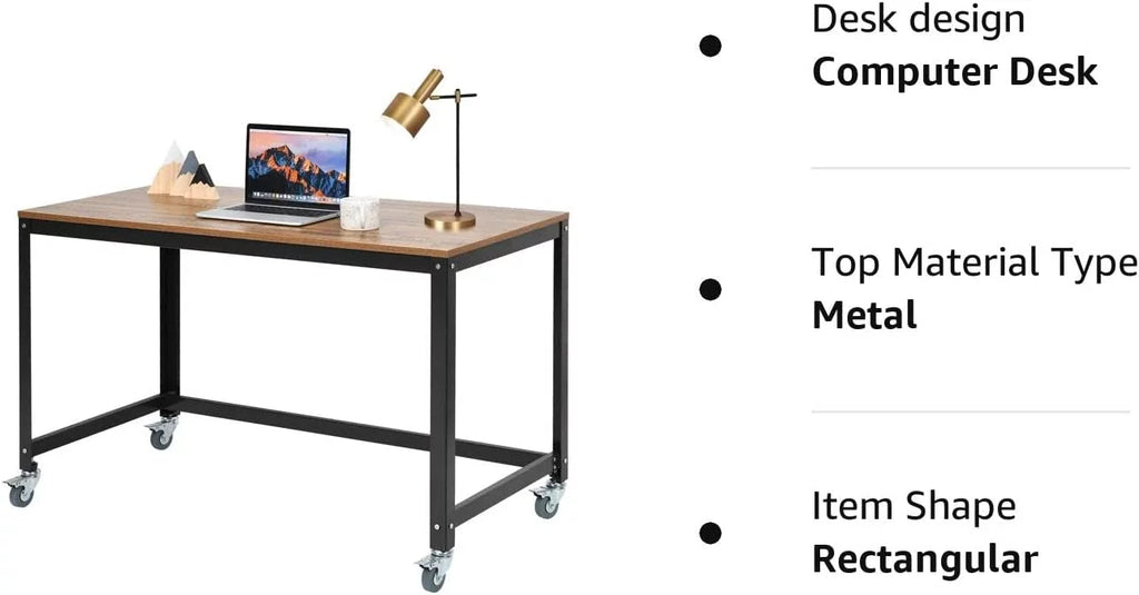 Mobile Rolling Desk with 4 Wheels Q633