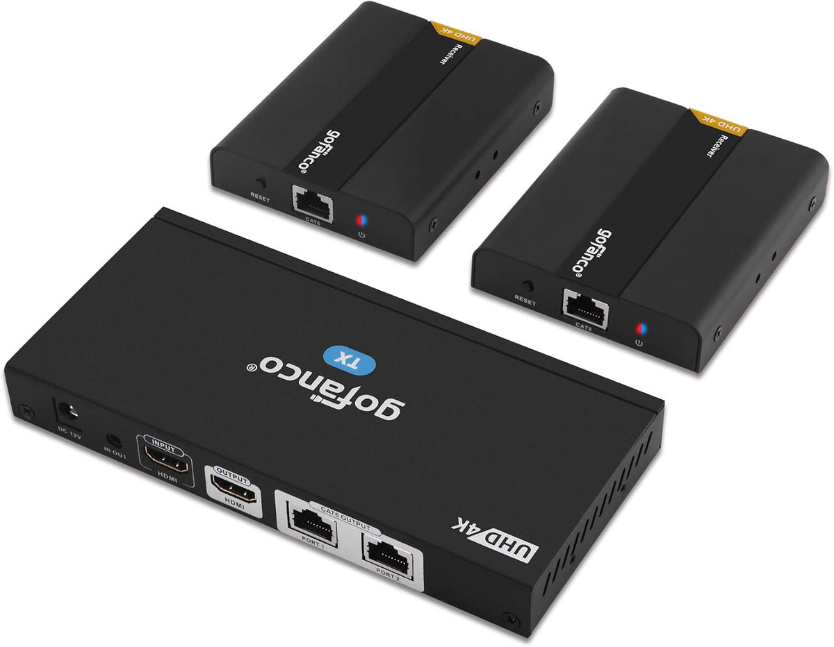 1x2 HDMI Extender Splitter Full HD 1080p Over Cat5e/Cat6/Cat7 Ethernet Cable C931