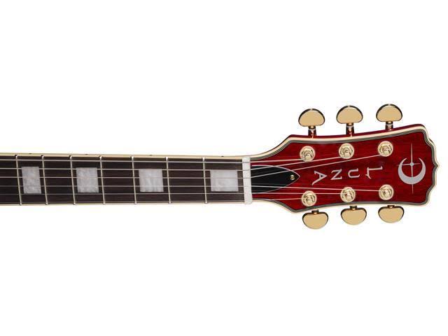 Trans Cherry Semi-Hollow Guitar E1718