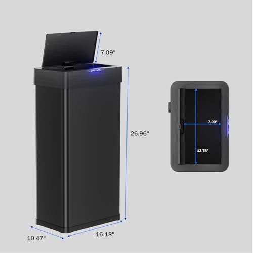 16 Gallon Motion Sensor Trash Can F516