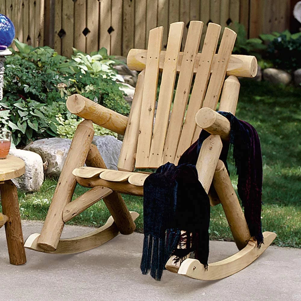 Natural Cedar Log Rocking Chair D22205