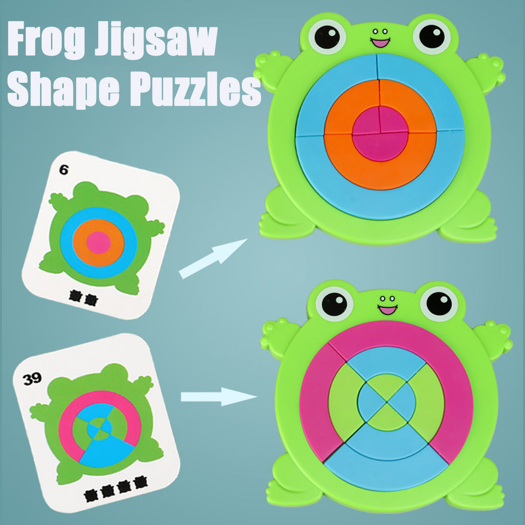 Frog Jigsaw Shape Puzzles Educational Toys B2385