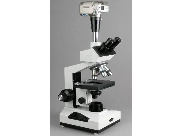 Compound Trinocular Microscope with WF10x WF16x WF20x Eyepieces 40X-2000X Magnification O1142
