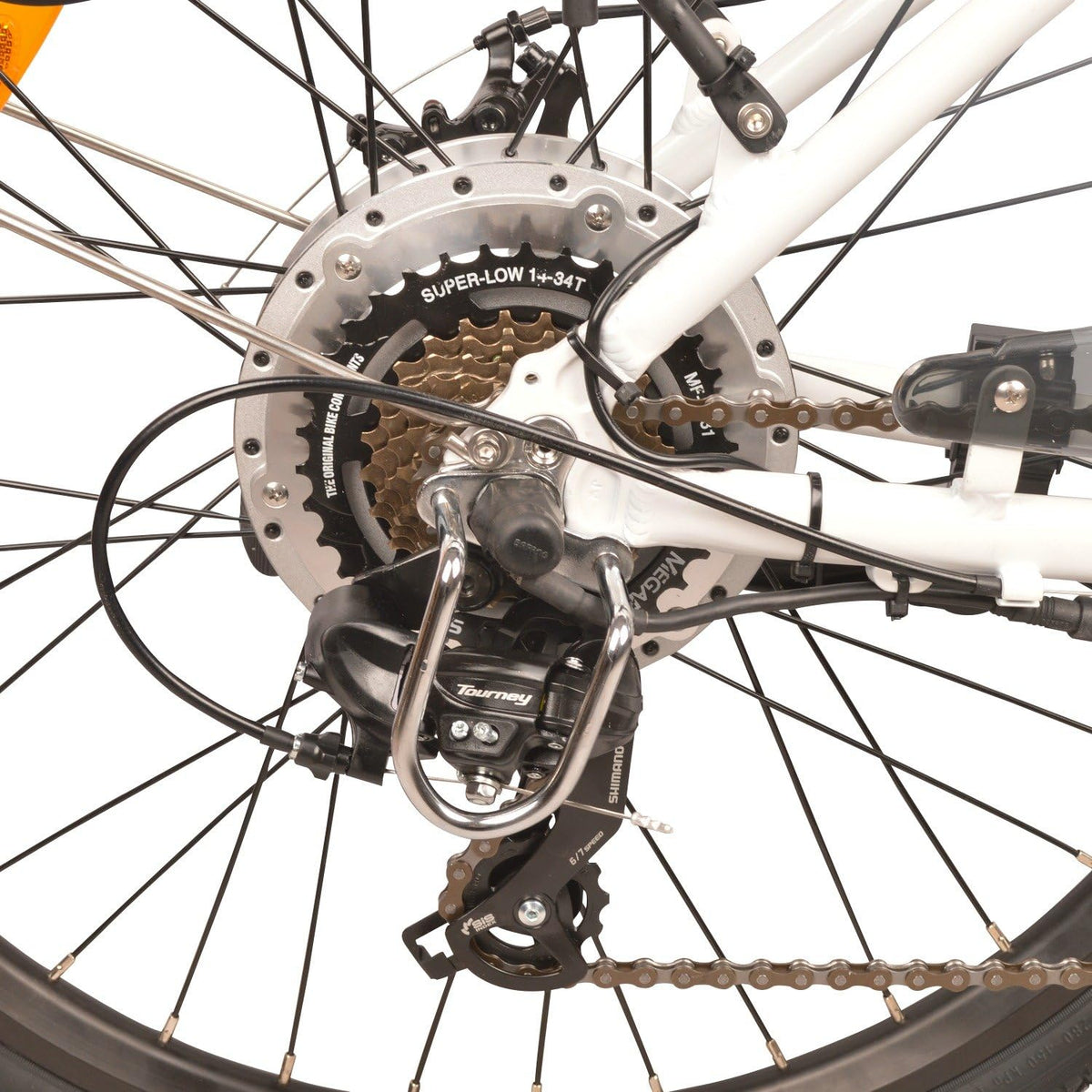 Pearl White 750W 48V 13Ah Step-Thru Electric Bicycle R110769