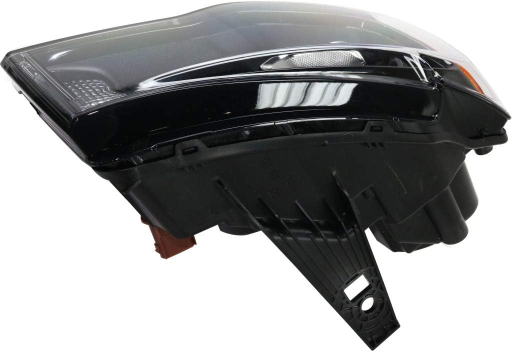 Jeep Grand Cherokee Passenger Side Black Bezel Halogen Headlight Assembly M413