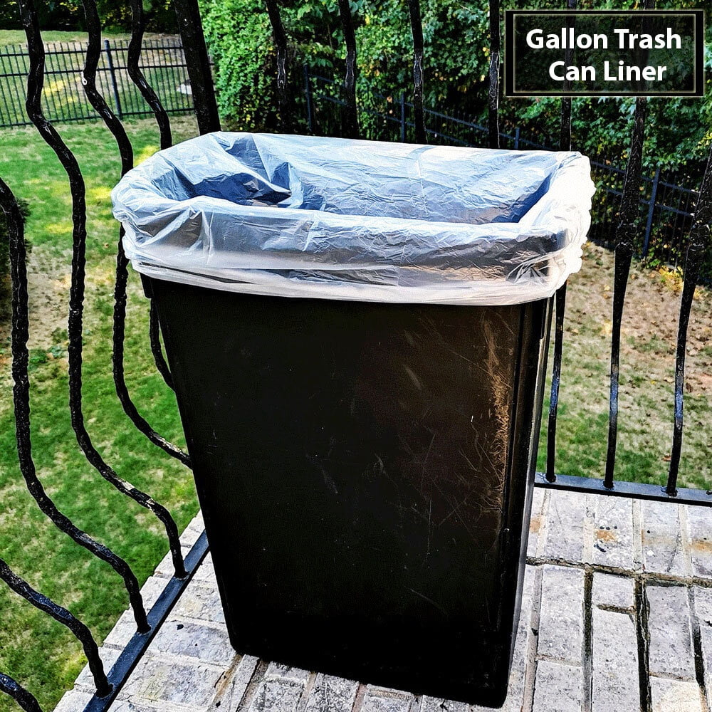 Clear 6 Micron High Density Trash Can Liner C9941