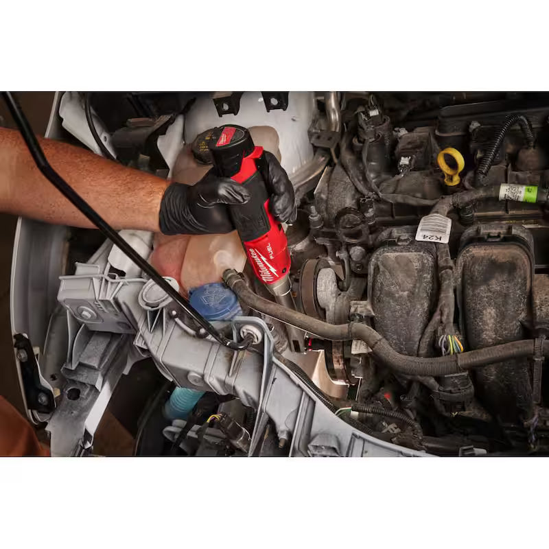 3/8 in. Cordless Ratchet and Right Angle Impact Wrench with 2.5 Ah Batteries S869075