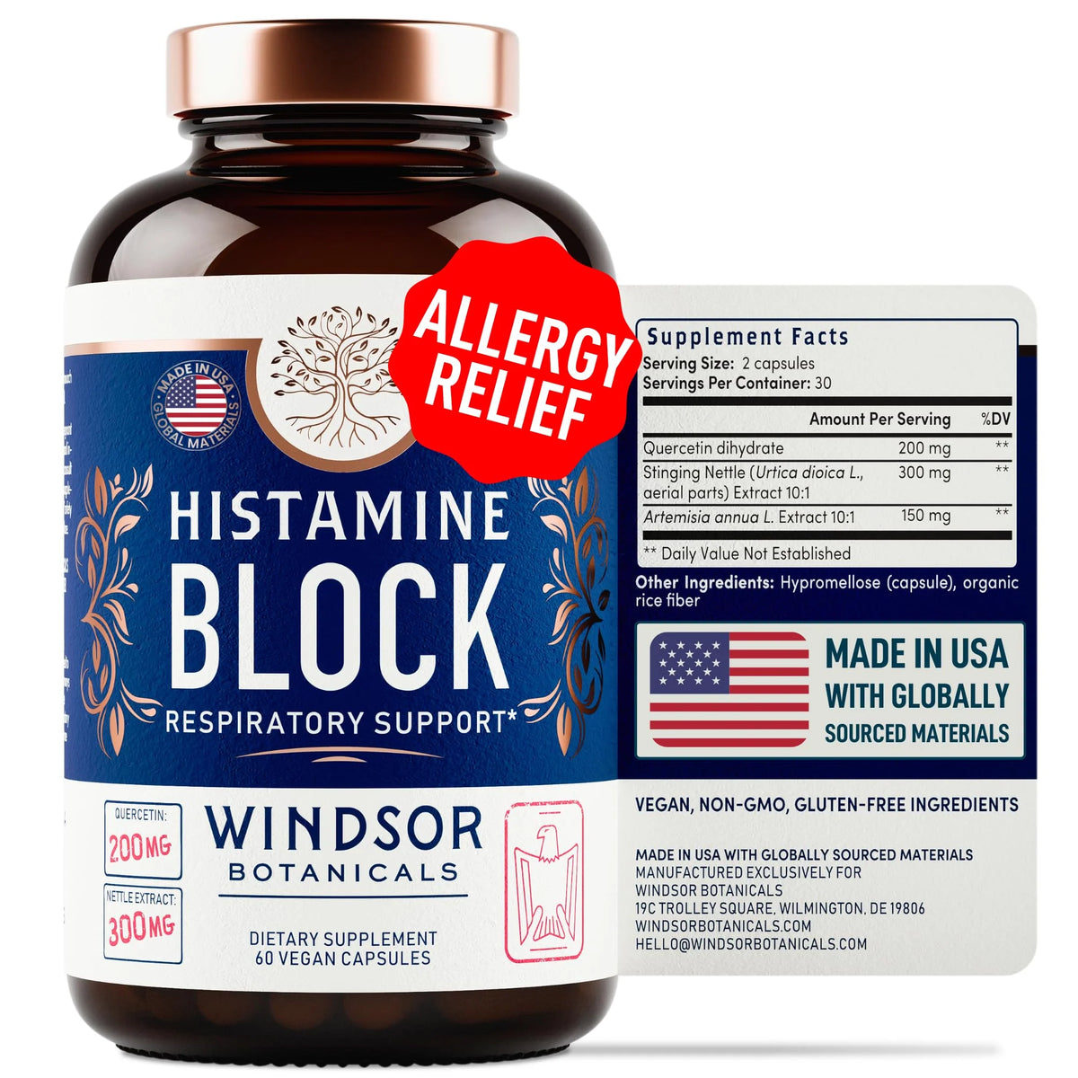 60 Vegan Capsules Histamine Block L611205