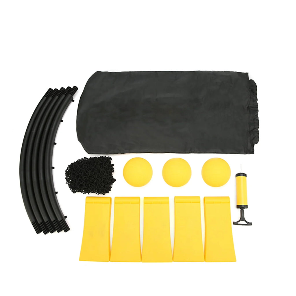 Roundnet Set with 3 Balls, Net, Pump, Carry Bag F6900
