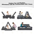 Gray 10 Pcs Kids Play Sofa X86068