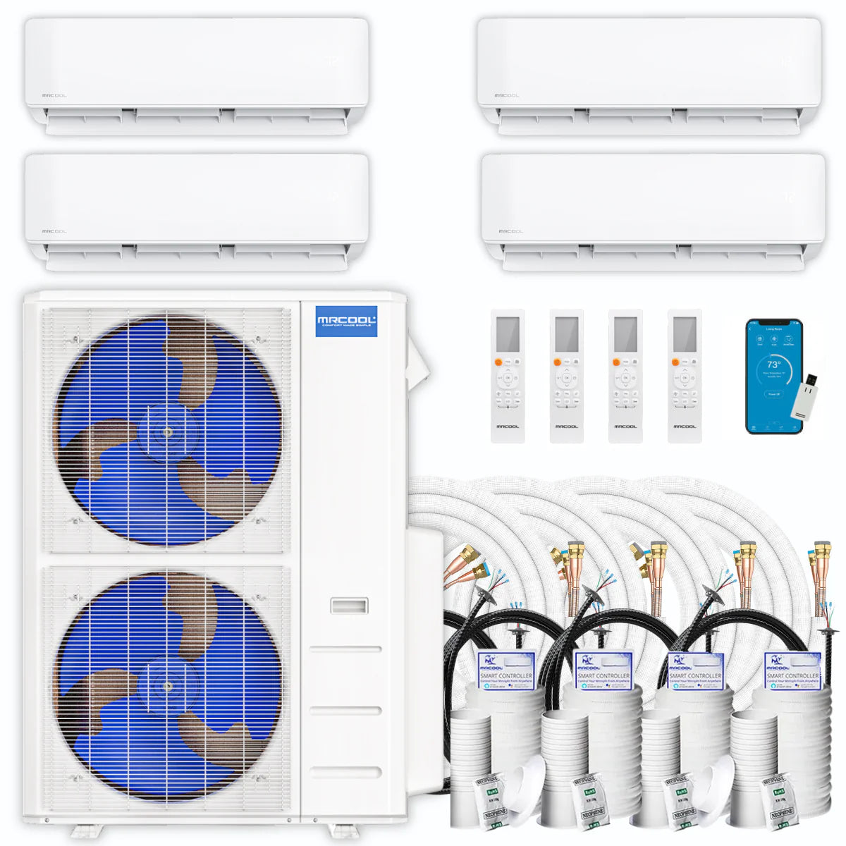39,000 BTU 4 Zone Ductless Air Conditioner and Heat Pump G469255