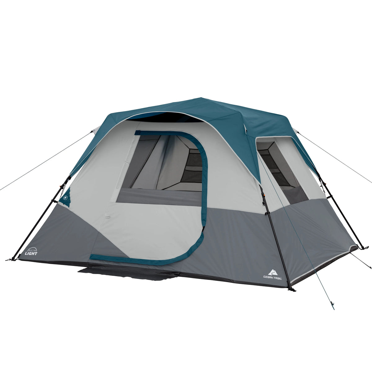 6-Person Instant Cabin Tent with LED Light D665