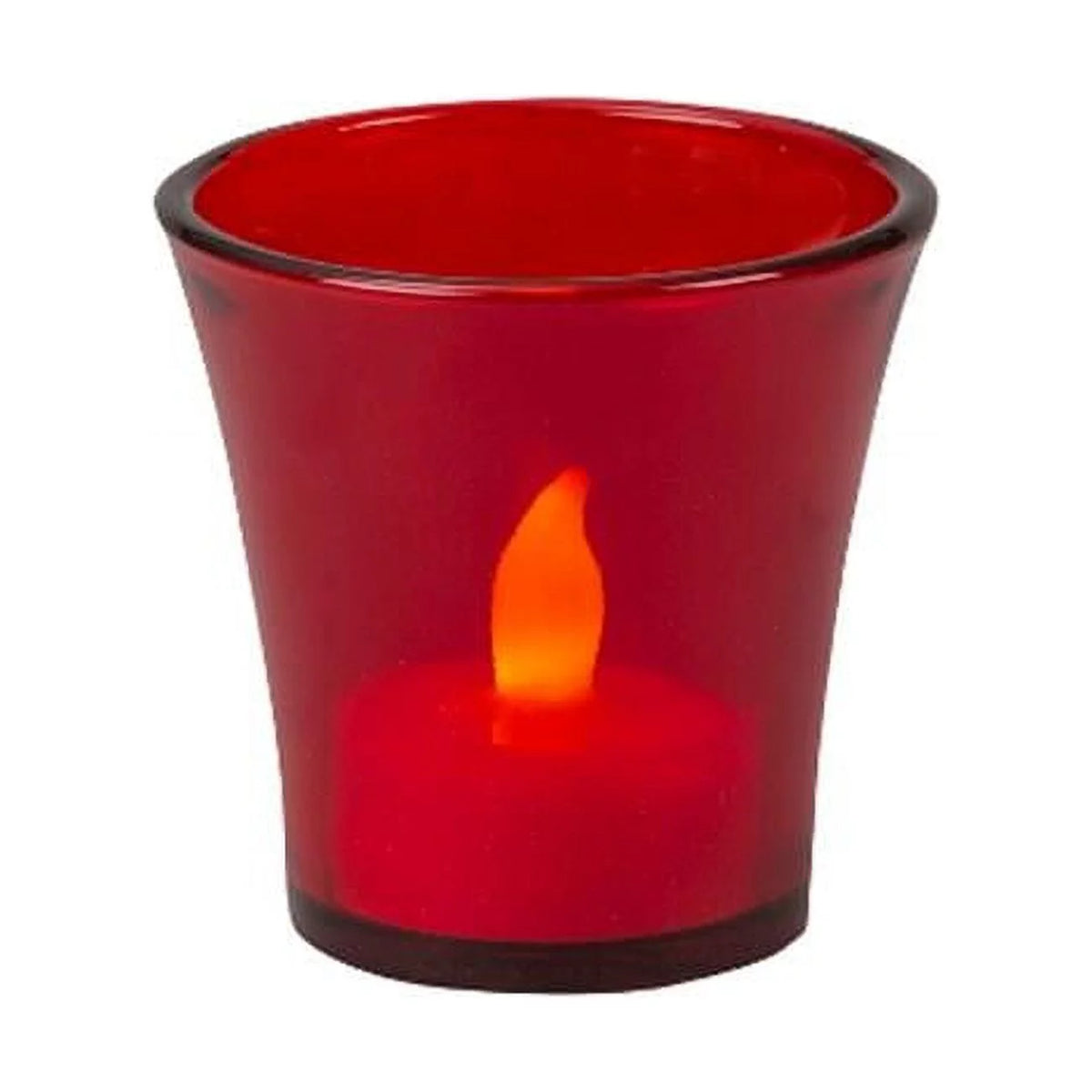 Flared Ruby Glass Votive Holder Pack of 12 M700534