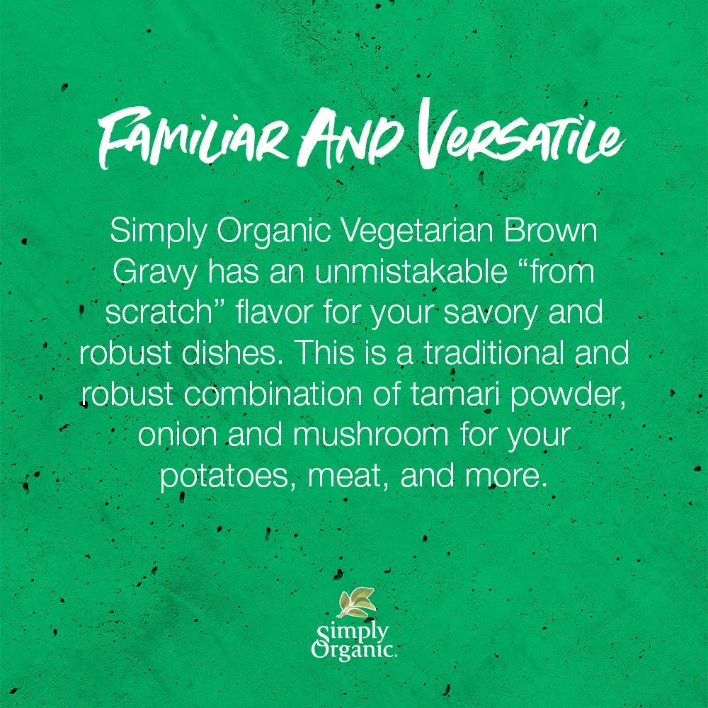 Organic Vegetarian Brown Gravy Mix 1 oz Pack of 12 X312