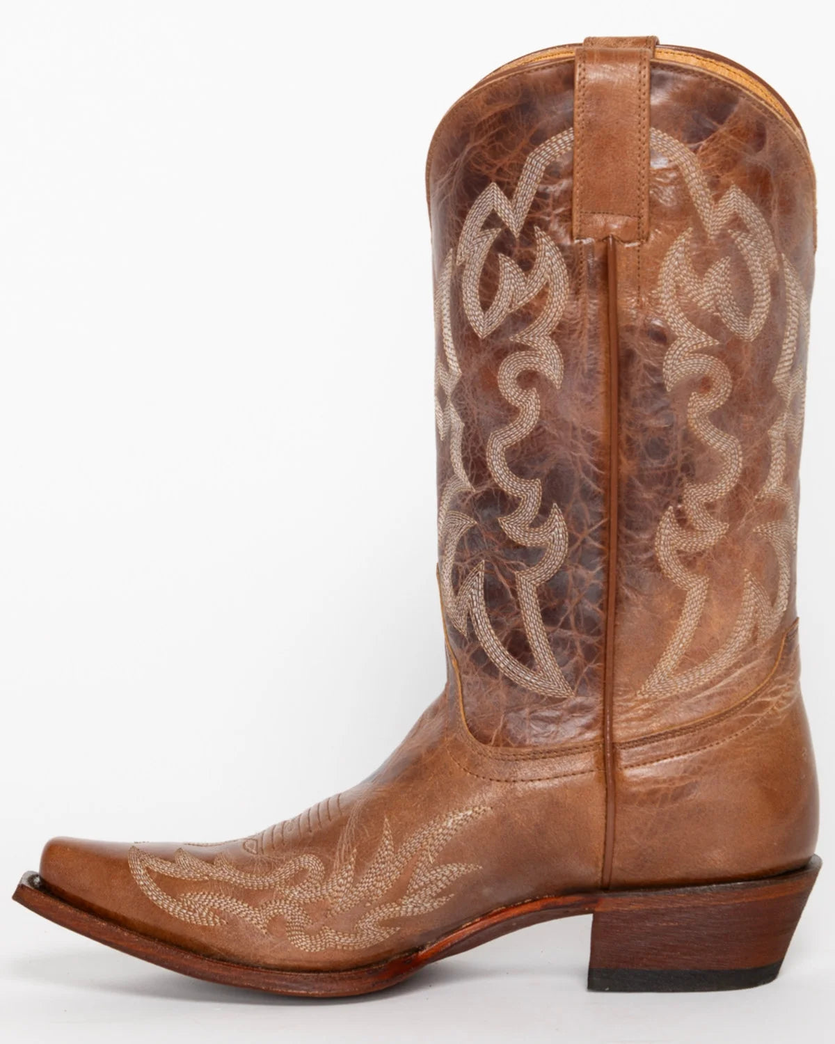 Vintage Cowboy Boot Snip Toe Tan J61527