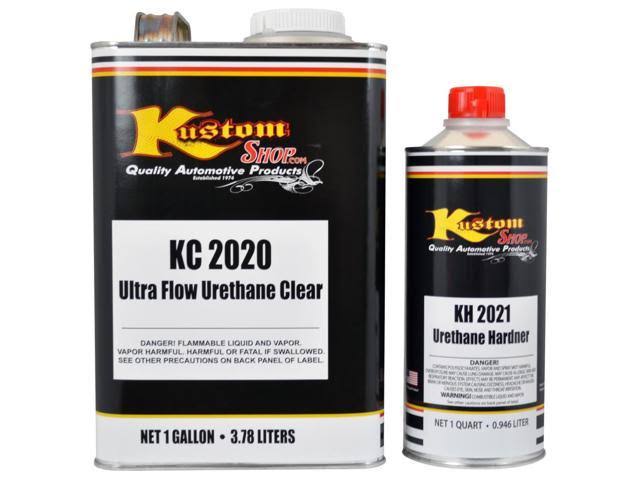 Red Low VOC Urethane Basecoat Clearcoat Car Paint Complete Gallon Kit B9168