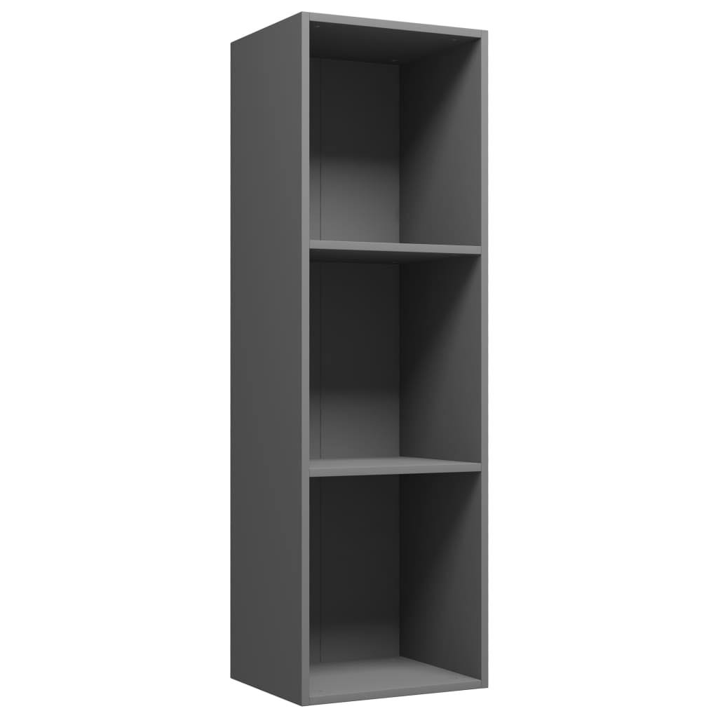 Concrete Gray Book Cabinet/TV Cabinet Chipboard H946018