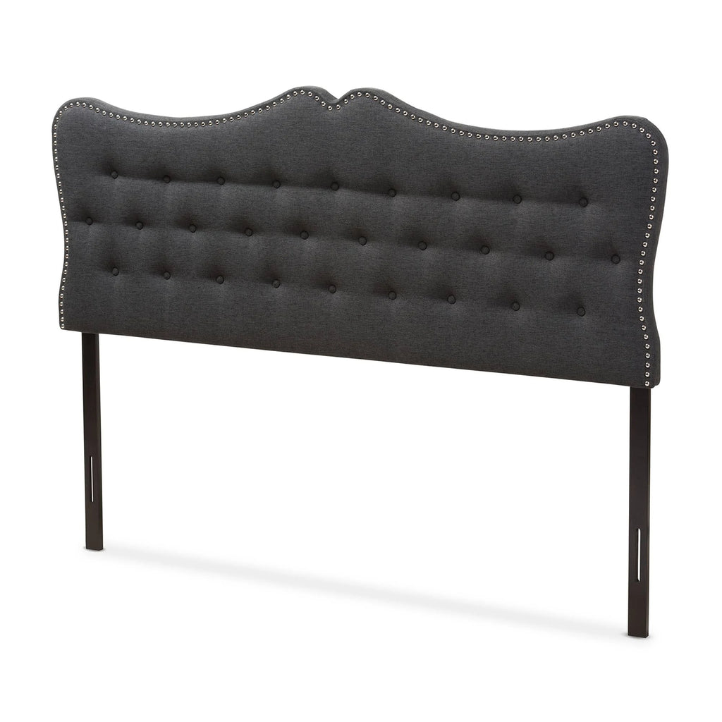 Dark Grey Fabric Full Size Headboard K511612