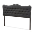 Dark Grey Fabric Full Size Headboard K511612