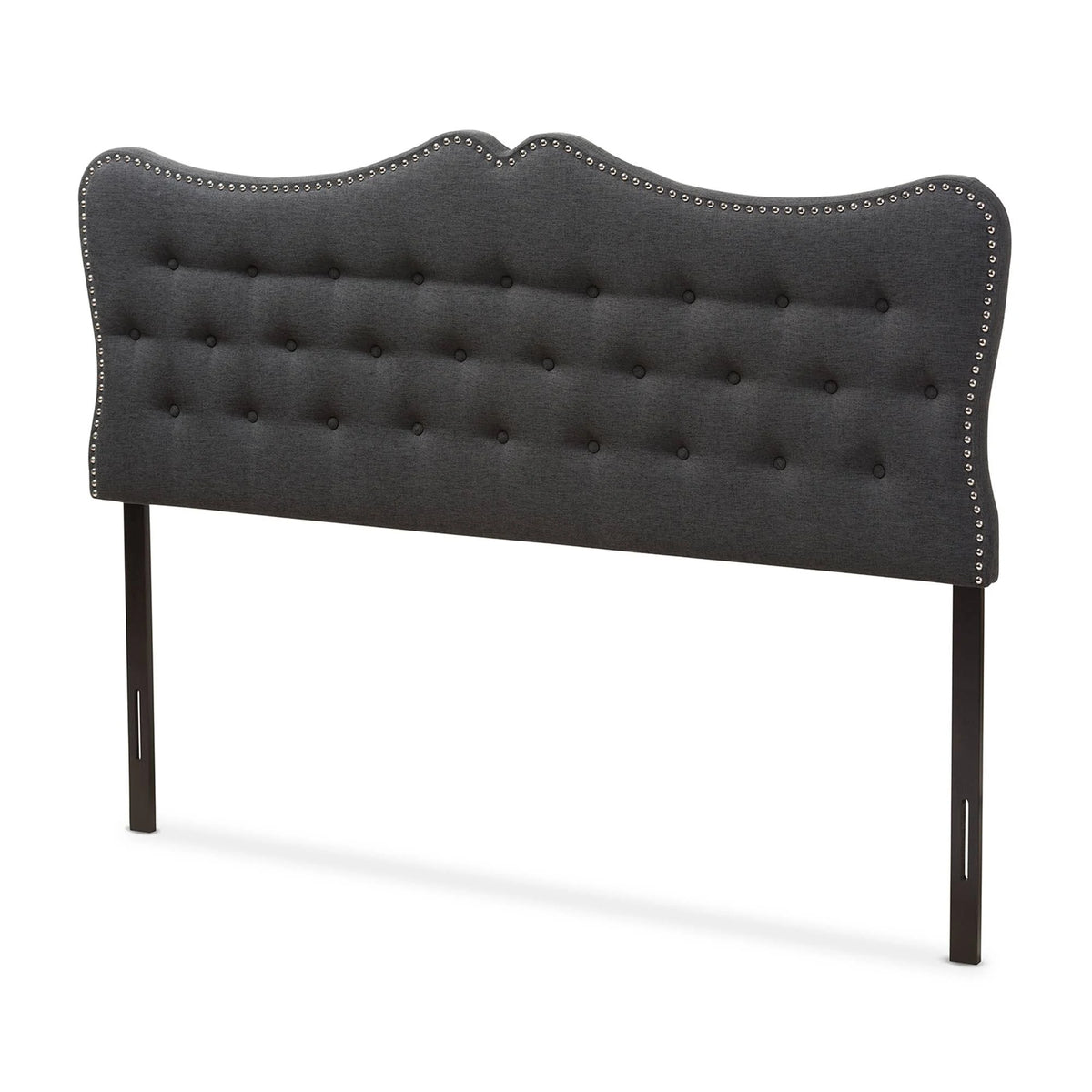 Dark Grey Fabric Full Size Headboard K511612