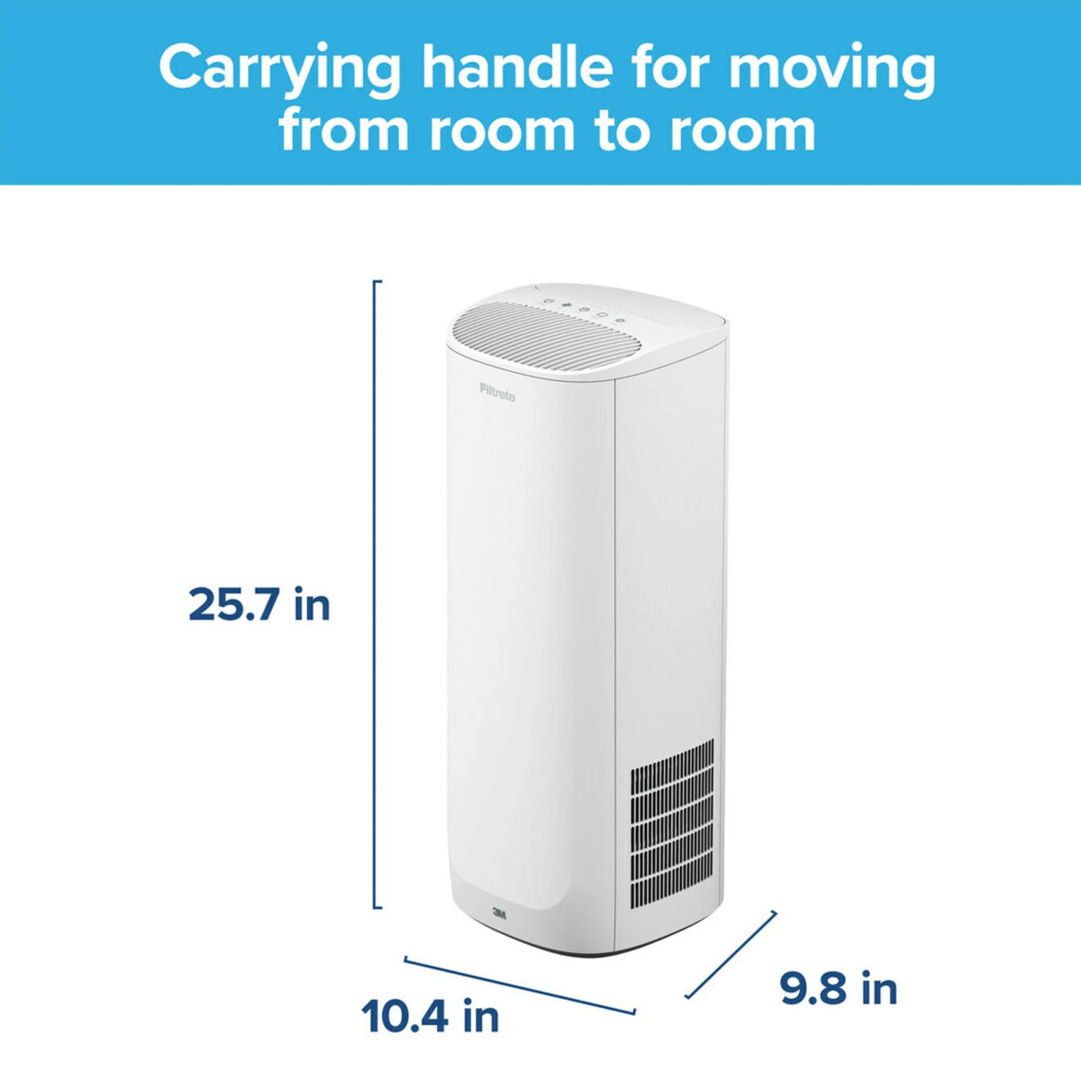 White True HEPA Tower Air Purifier W462